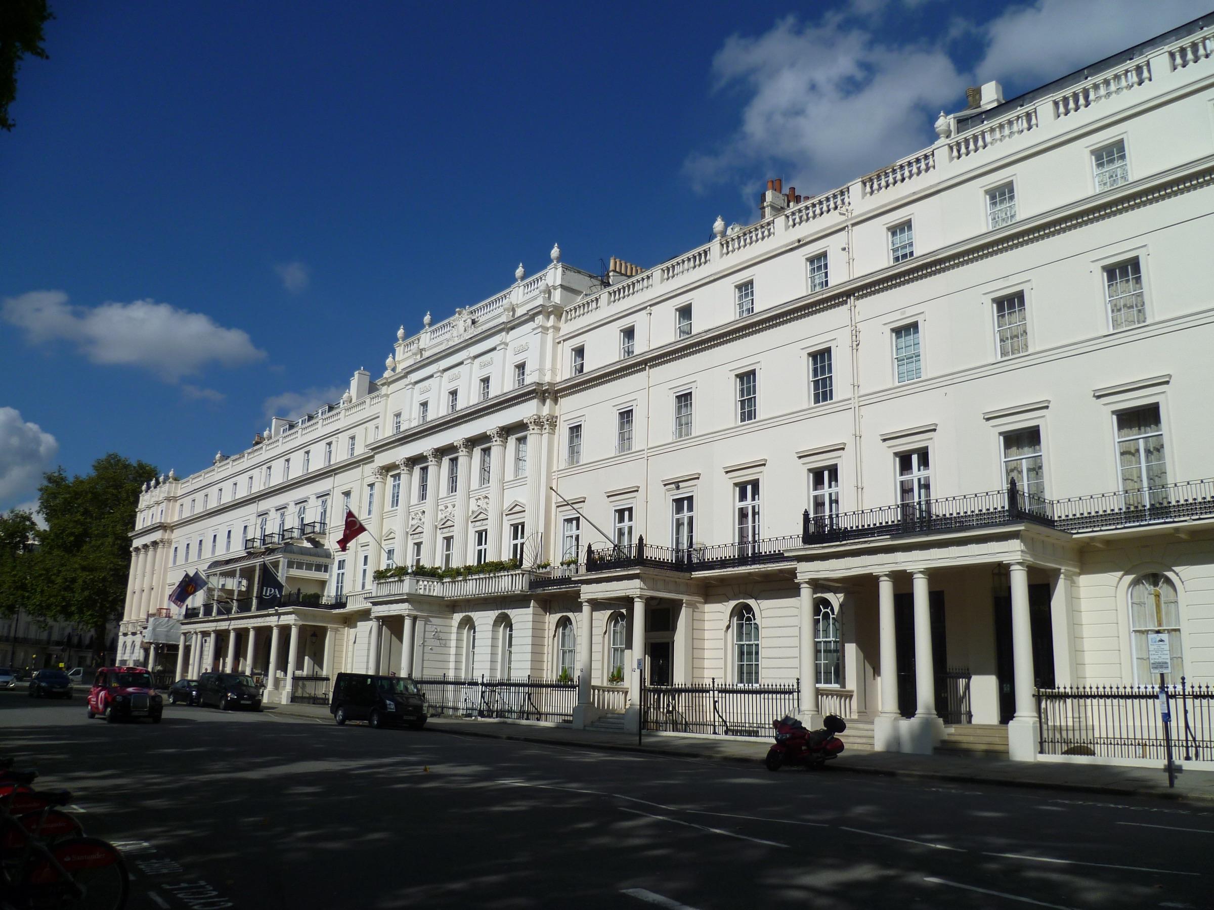 A Regency terrace in Belgravia, London
