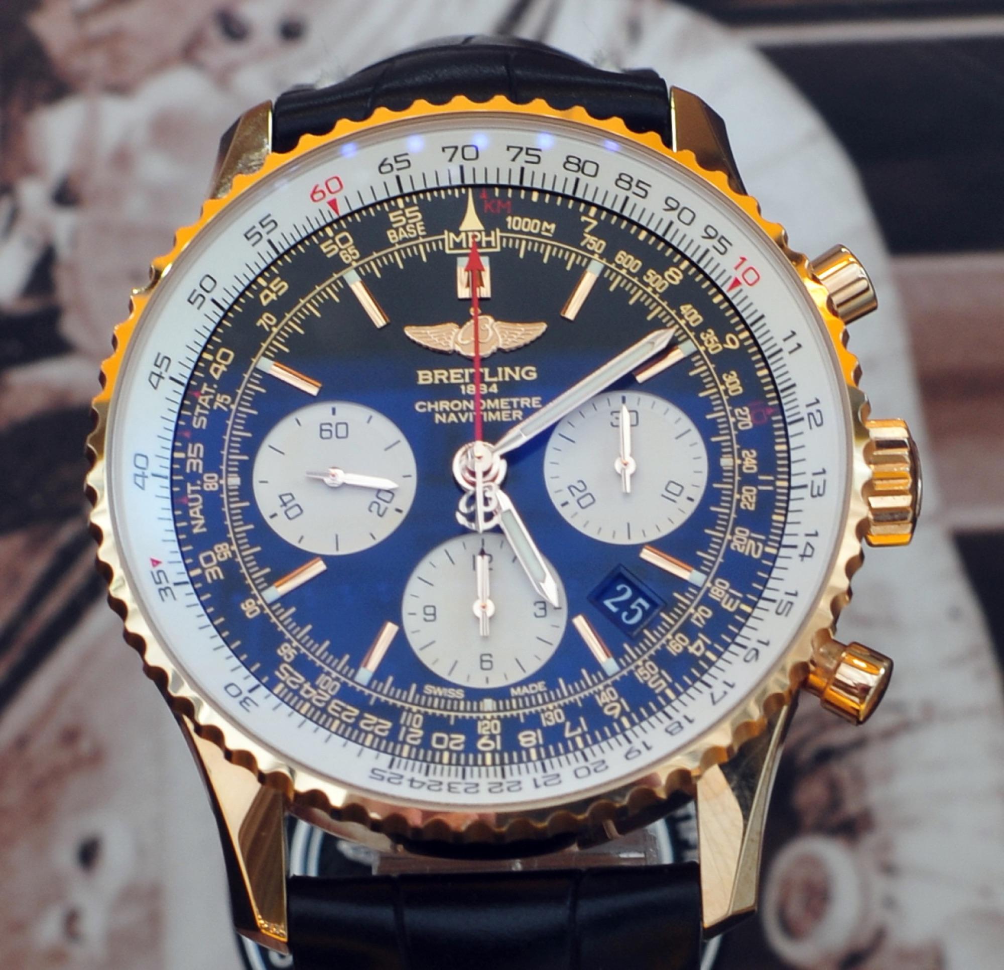 Breitling Navitimer chronograph with slide rule bezel